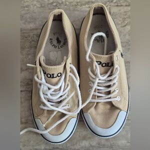 Ralph Lauren Beige Canvas Shoes